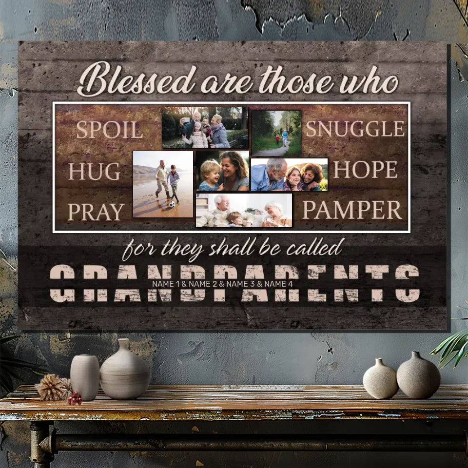 Personalized Canvas for Grandparents: Celebrate Love and Family