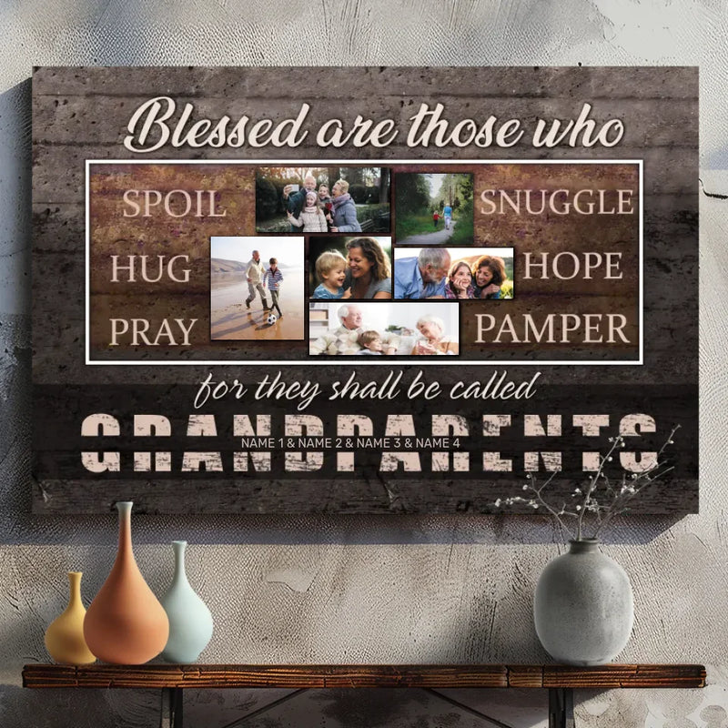 Personalized Canvas for Grandparents: Celebrate Love and Family