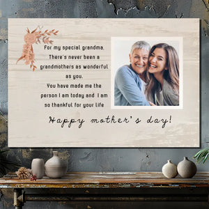 Celebrating Grandma: A Heartfelt Tribute - Personalized Canvas | 89Prints