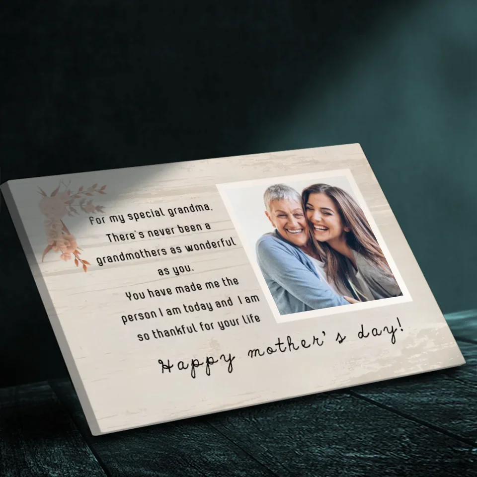 Celebrating Grandma: A Heartfelt Tribute - Personalized Canvas | 89Prints