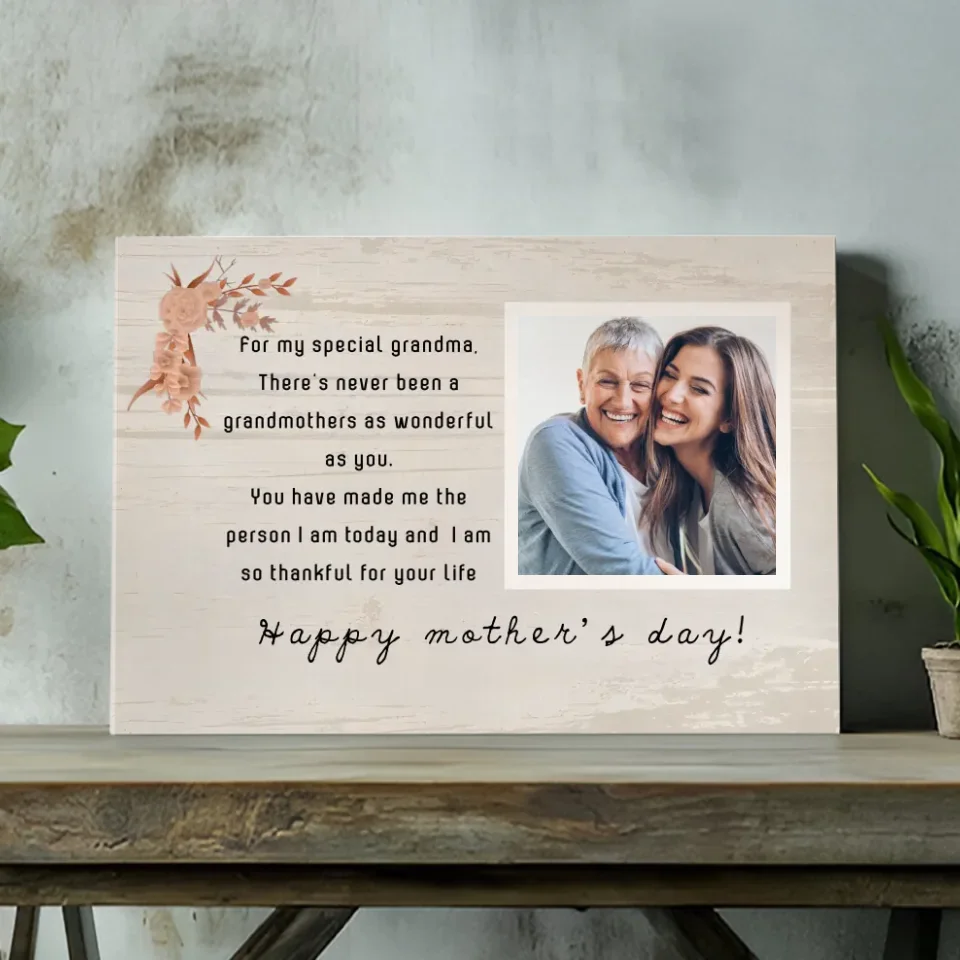 Celebrating Grandma: A Heartfelt Tribute - Personalized Canvas | 89Prints