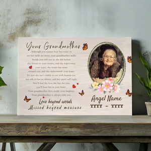 Customizable Canvas Tribute: Celebrate the Unbreakable Bond with Your Grandmother