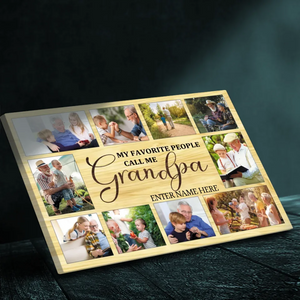 Customizable Canvas for Grandpa: Celebrate Your Favorite People | 89Prints