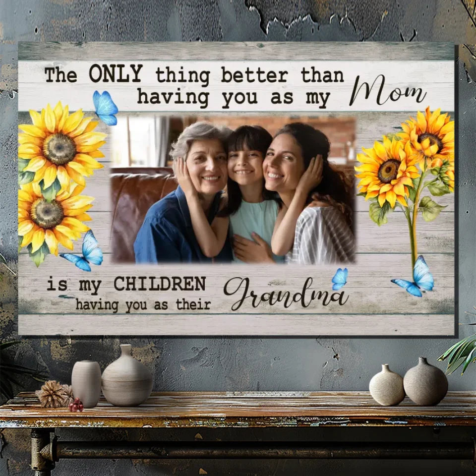 Customizable Canvas for Grandma: A Heartfelt Tribute to Generations of Love