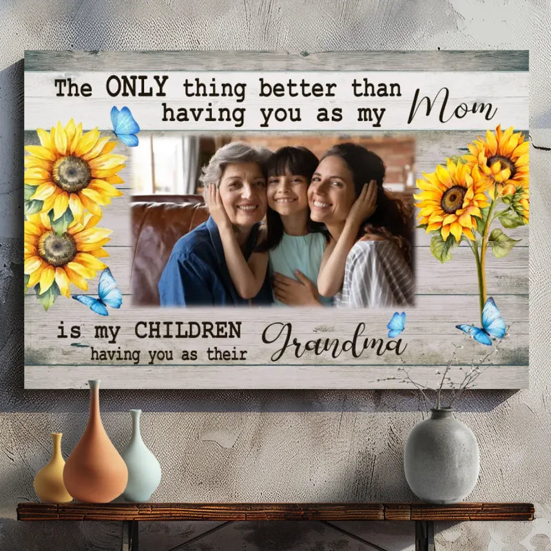 Customizable Canvas for Grandma: A Heartfelt Tribute to Generations of Love