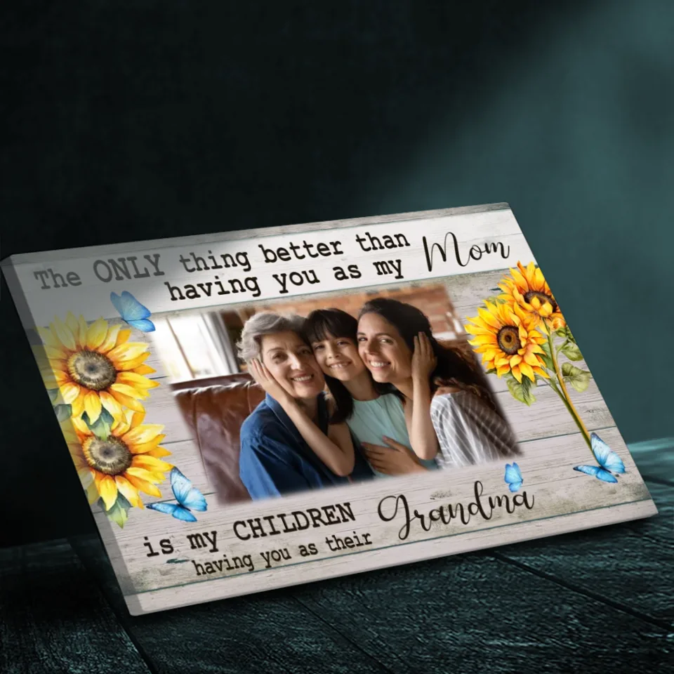 Customizable Canvas for Grandma: A Heartfelt Tribute to Generations of Love
