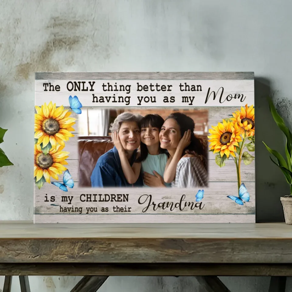 Customizable Canvas for Grandma: A Heartfelt Tribute to Generations of Love
