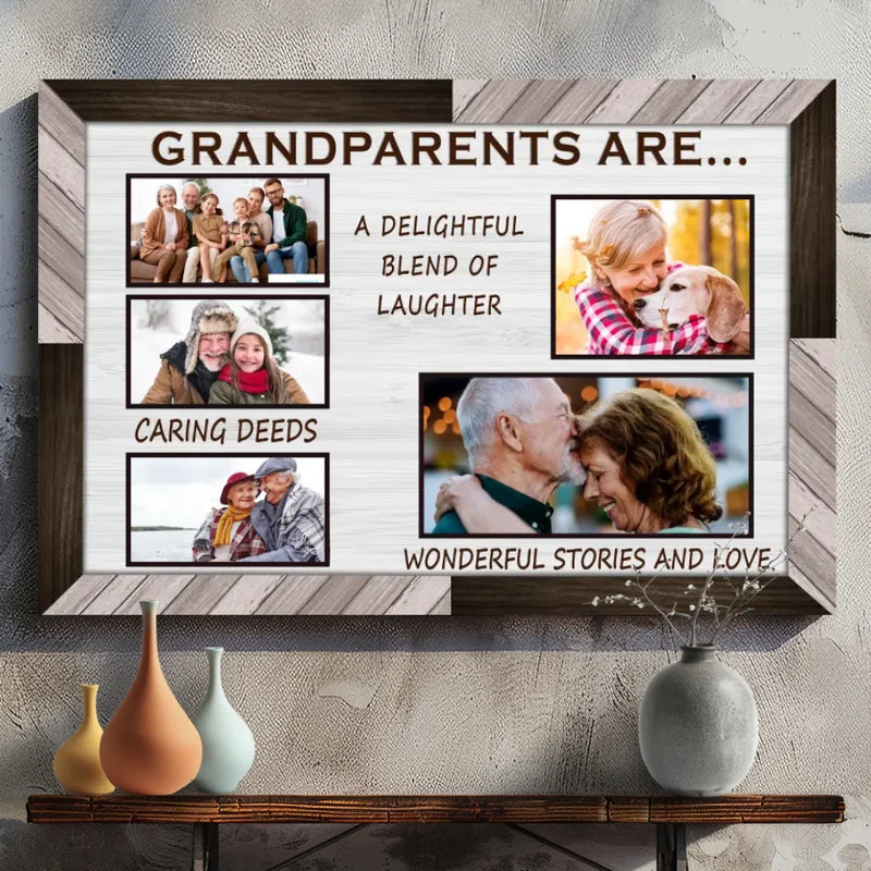Personalized Grandparents Canvas - A Beautiful Blend of Laughter and Love