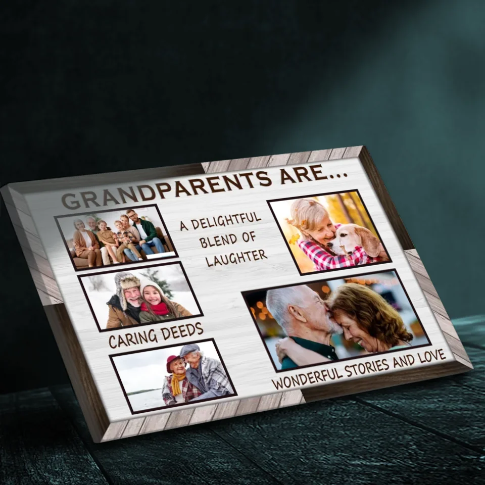 Personalized Grandparents Canvas - A Beautiful Blend of Laughter and Love