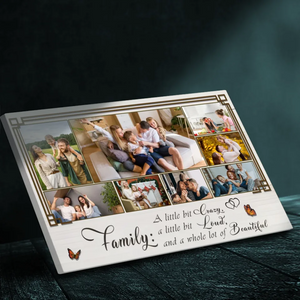 Personalized Family Canvas: A Little Bit Crazy, A Lot of Love | 89Prints