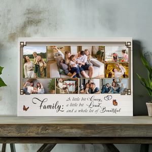 Personalized Family Canvas: A Little Bit Crazy, A Lot of Love | 89Prints