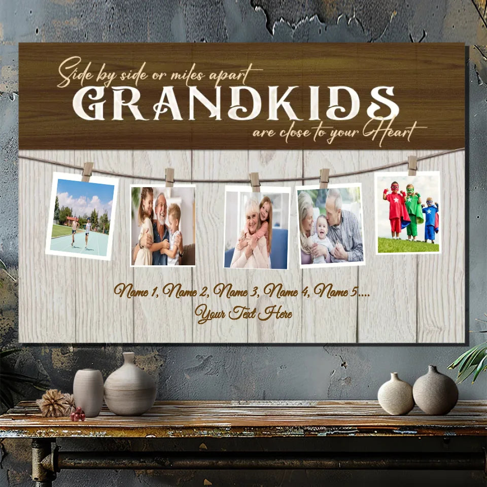 Personalized Grandparents Canvas: Custom Family Gift | Order Now at 89Prints