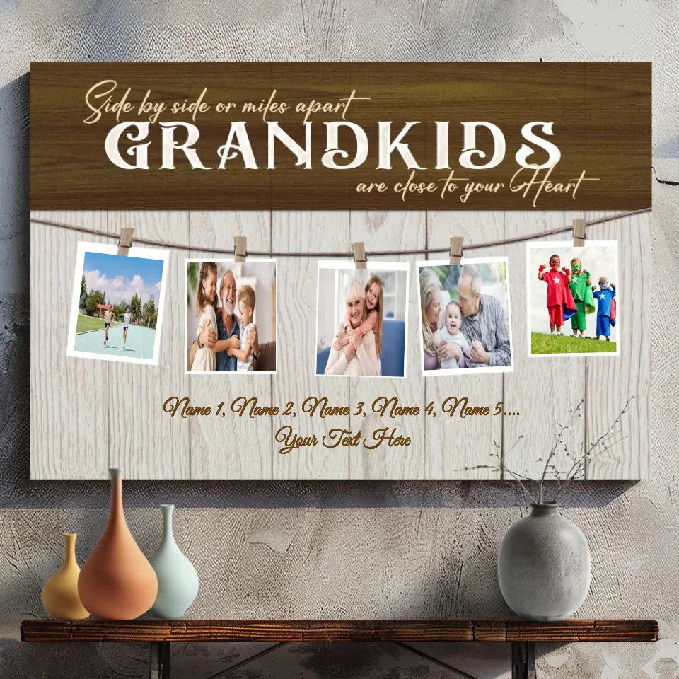 Personalized Grandparents Canvas: Custom Family Gift | Order Now at 89Prints