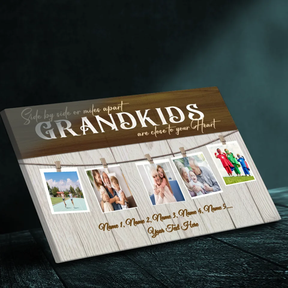 Personalized Grandparents Canvas: Custom Family Gift | Order Now at 89Prints