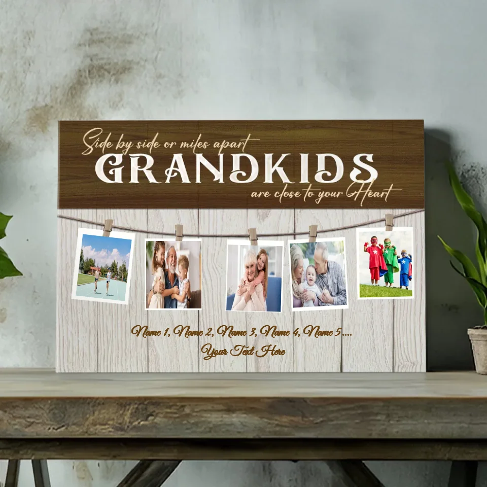 Personalized Grandparents Canvas: Custom Family Gift | Order Now at 89Prints