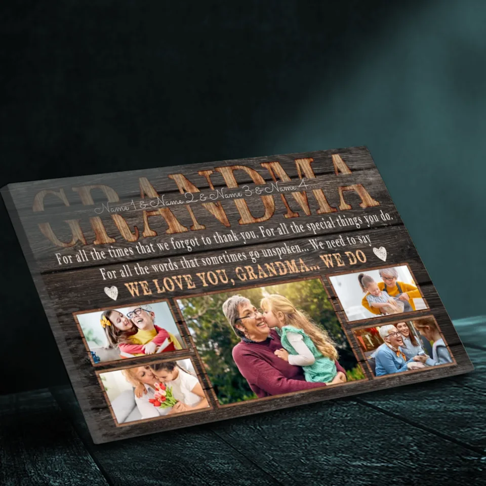 Customizable Canvas Art for Grandma – A Heartfelt Expression of Love and Gratitude