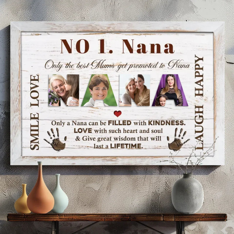 Personalized Canvas for Nana – A Heartfelt Tribute to the Best Grandmother
