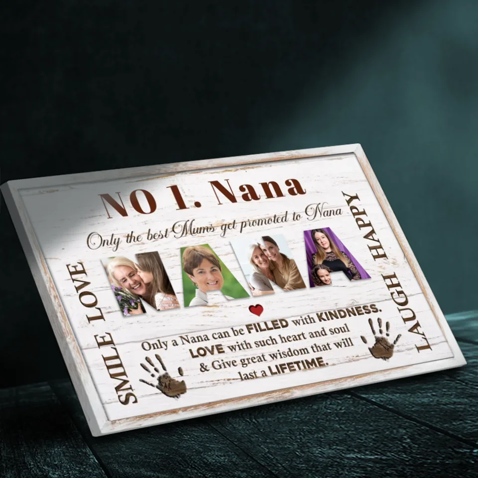 Personalized Canvas for Nana – A Heartfelt Tribute to the Best Grandmother