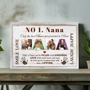 Personalized Canvas for Nana – A Heartfelt Tribute to the Best Grandmother