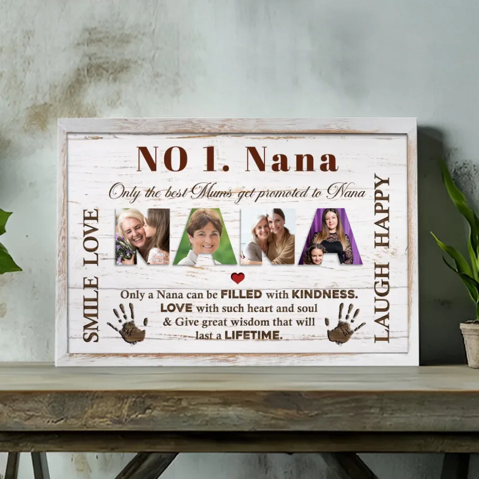 Personalized Canvas for Nana – A Heartfelt Tribute to the Best Grandmother