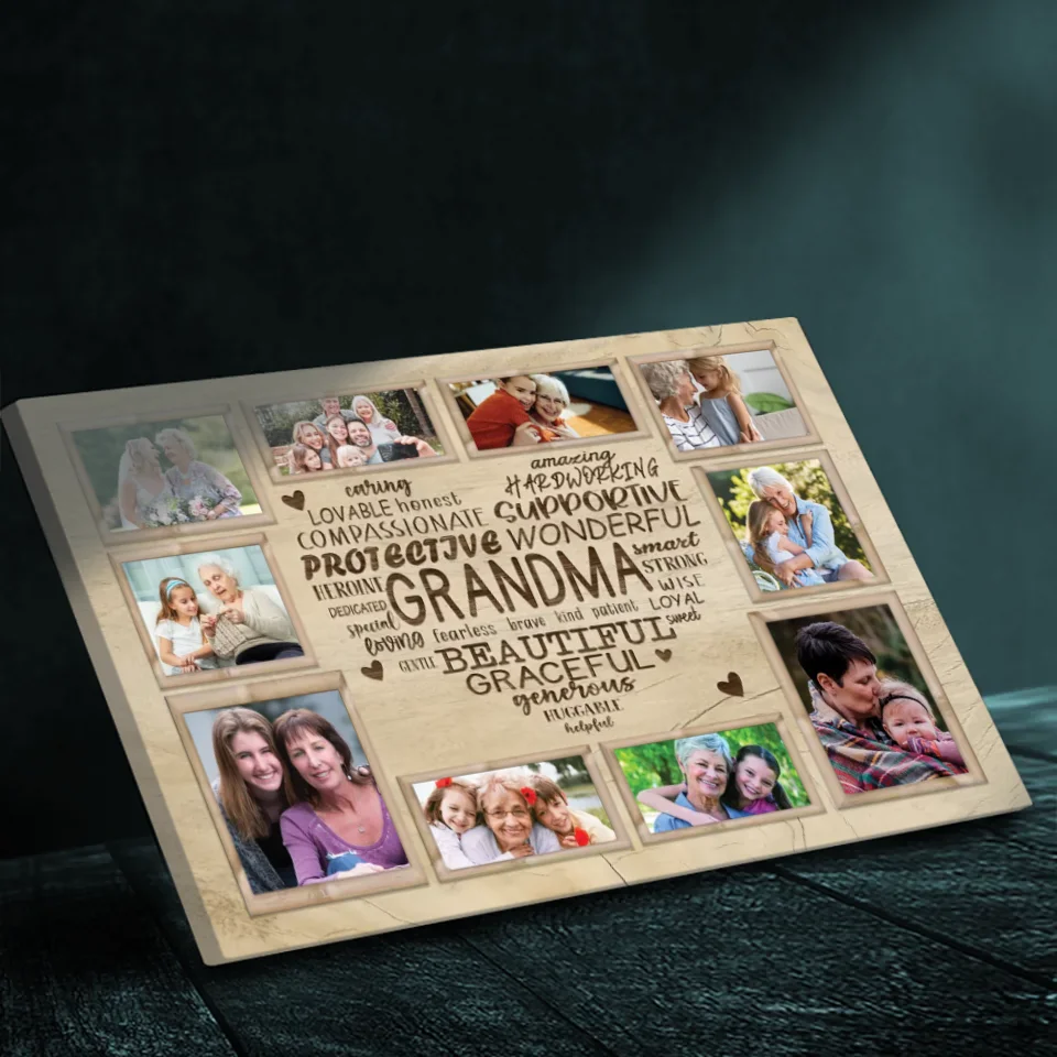 Customizable Canvas for Grandma – Celebrate Her Unmatched Qualities with 89Prints