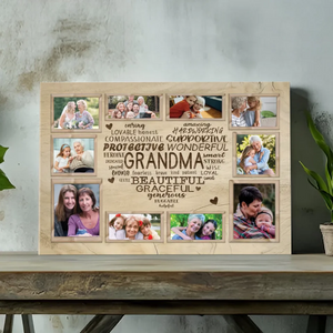 Customizable Canvas for Grandma – Celebrate Her Unmatched Qualities with 89Prints