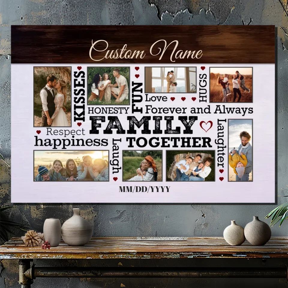 Customizable Family Canvas – Celebrate Love, Laughter & Togetherness with 89Prints