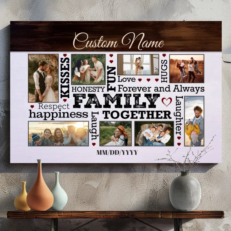 Customizable Family Canvas – Celebrate Love, Laughter & Togetherness with 89Prints