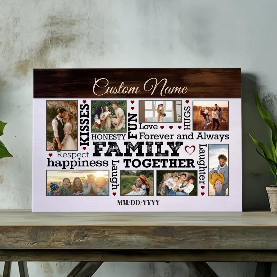 Customizable Family Canvas – Celebrate Love, Laughter & Togetherness with 89Prints