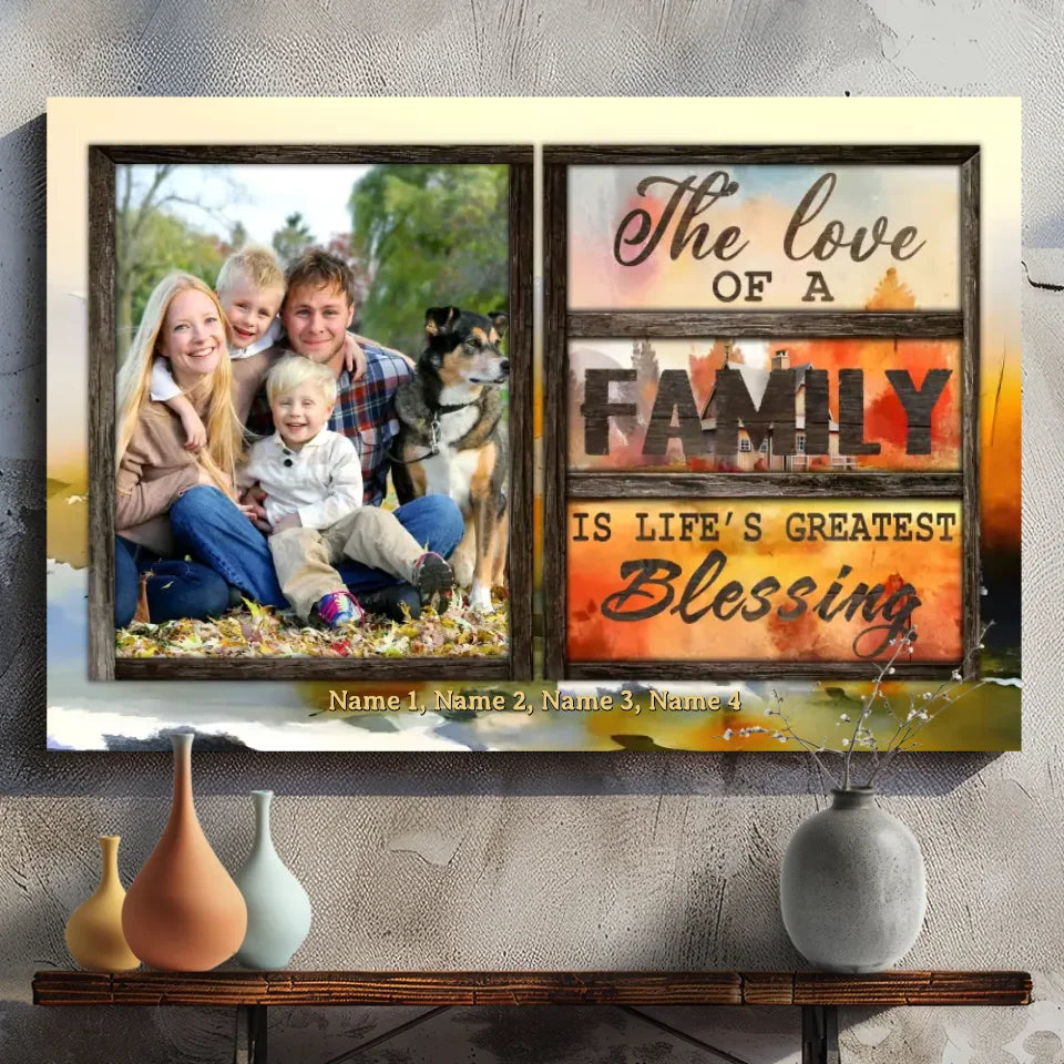 89Prints Personalized Family Canvas – Celebrate Life's Greatest Blessing