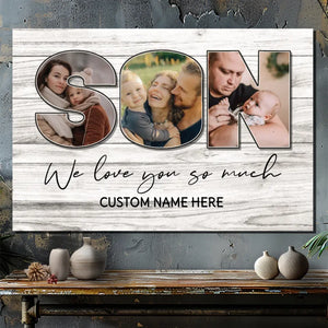 Loving Custom Canvas for Your Son – Personalized Gift from 89Prints