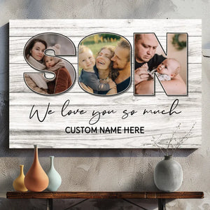 Loving Custom Canvas for Your Son – Personalized Gift from 89Prints