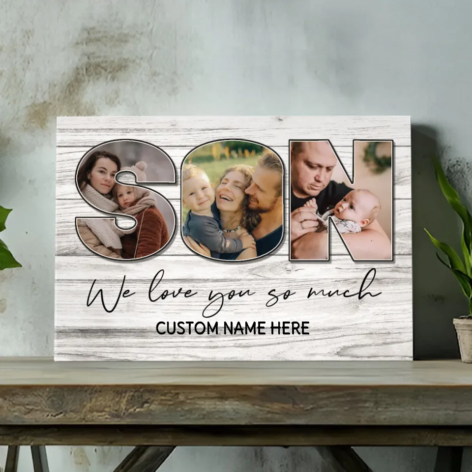 Loving Custom Canvas for Your Son – Personalized Gift from 89Prints