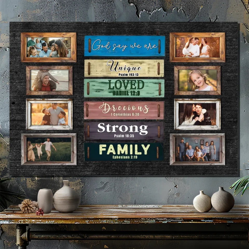 Inspirational Custom Family Canvas – Celebrate Your Unique Bond | 89Prints