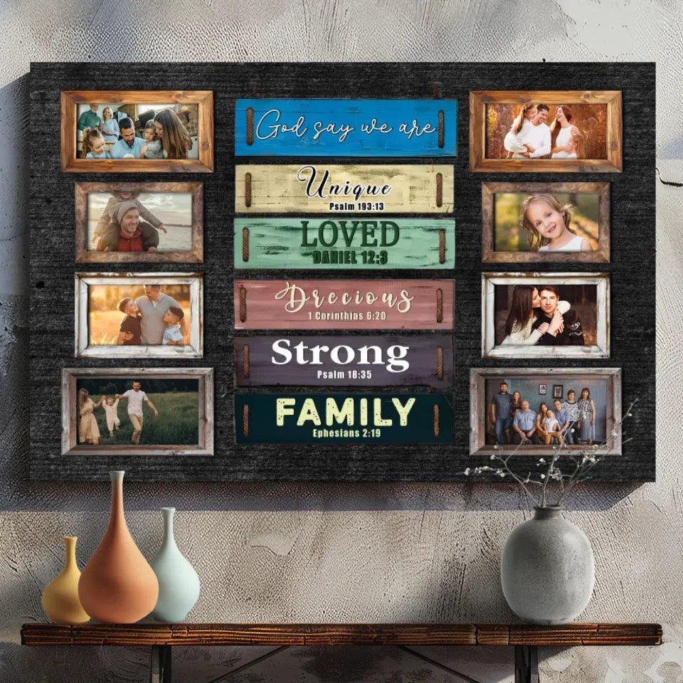 Inspirational Custom Family Canvas – Celebrate Your Unique Bond | 89Prints