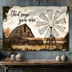 Inspirational Customizable Family Canvas - 