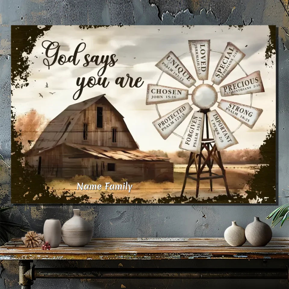 Inspirational Customizable Family Canvas - 