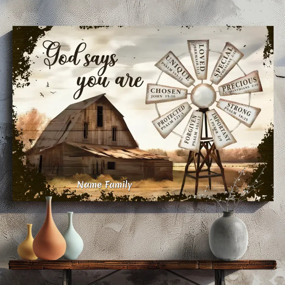 Inspirational Customizable Family Canvas - 