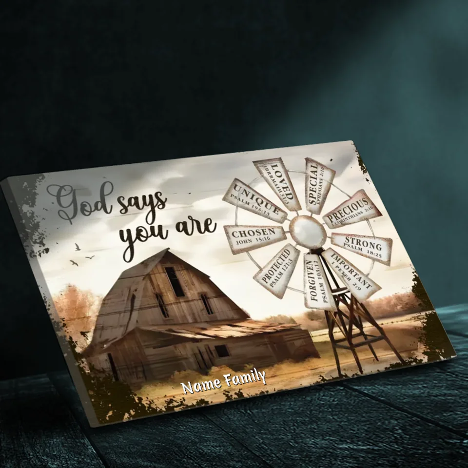 Inspirational Customizable Family Canvas - 
