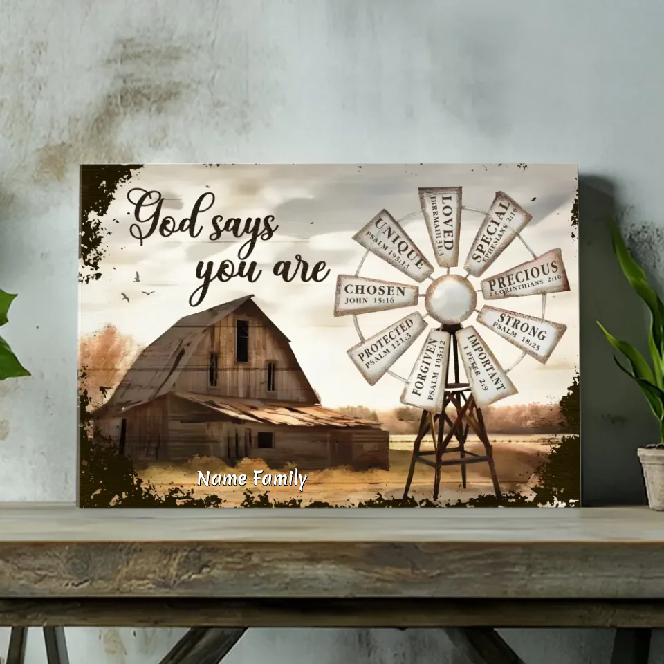 Inspirational Customizable Family Canvas - 