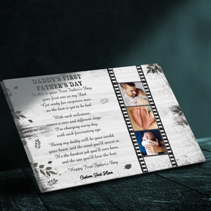 Custom Canvas - Celebrate New Fatherhood: Daddy's First Father's Day
