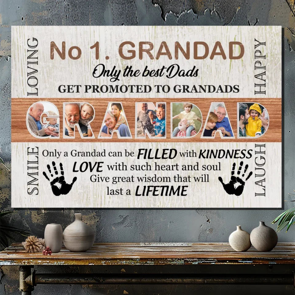 Personalized Canvas for Grandad: Celebrate His Loving Spirit | 89Prints