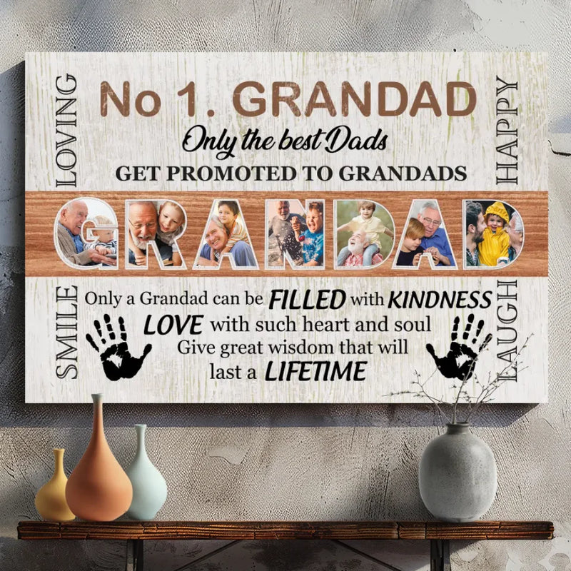 Personalized Canvas for Grandad: Celebrate His Loving Spirit | 89Prints