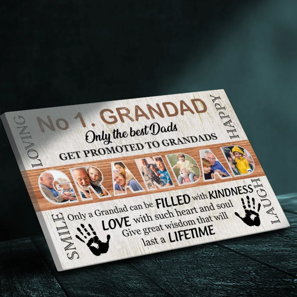 Personalized Canvas for Grandad: Celebrate His Loving Spirit | 89Prints
