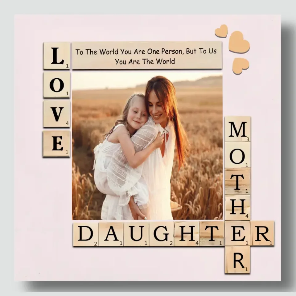 Customizable Canvas for Daughters – You Are Our World | 89Prints