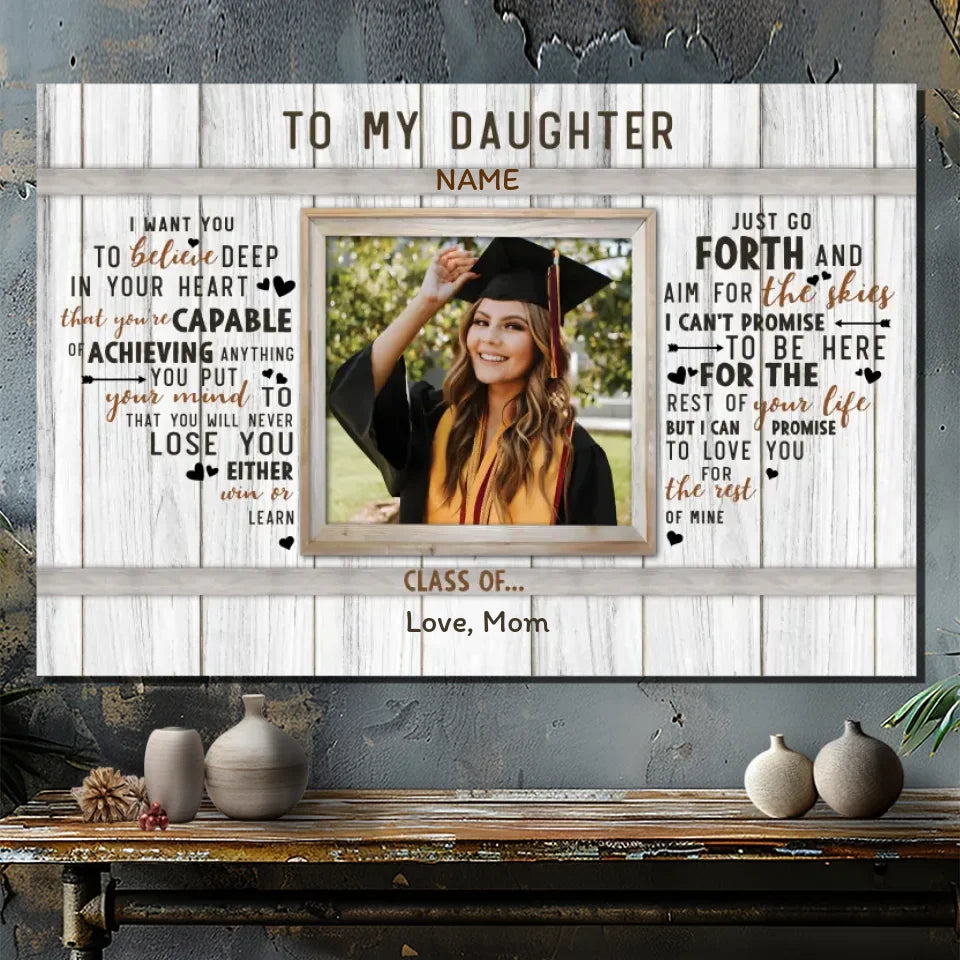 Motivational Custom Canvas for Daughters - A Meaningful Gift from 89Prints