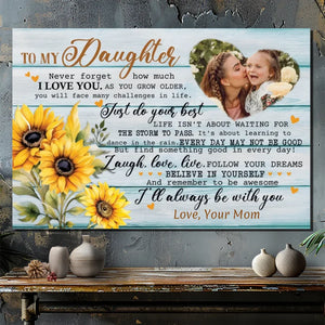 Customizable Canvas for Daughters: A Heartfelt Reminder of Your Love