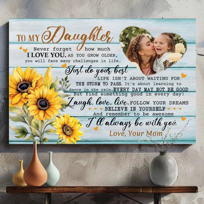 Customizable Canvas for Daughters: A Heartfelt Reminder of Your Love