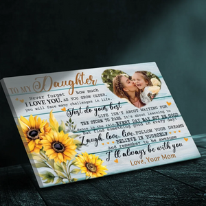 Customizable Canvas for Daughters: A Heartfelt Reminder of Your Love