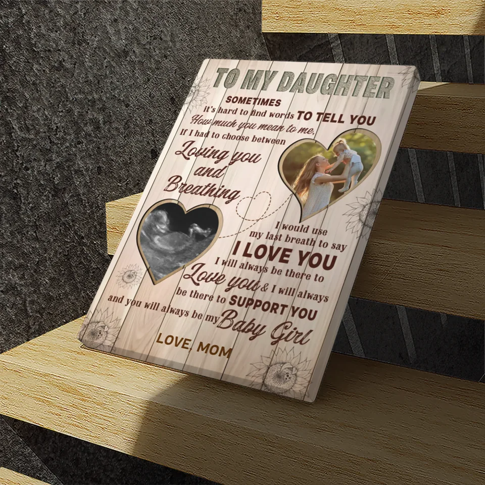 Customizable Canvas for Daughters: A Touching Expression of Love from 89Prints